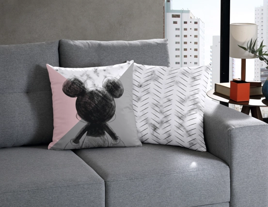 Capa Almofada Mickey Degrade 45x45cm 1013.1414 Bella Janela