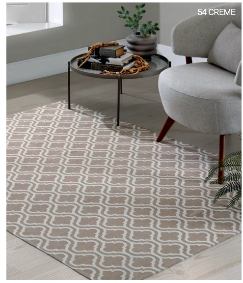 Tapete Jacquard Elegance Creme 100x130cm 415002932301011.54 Bella Janela