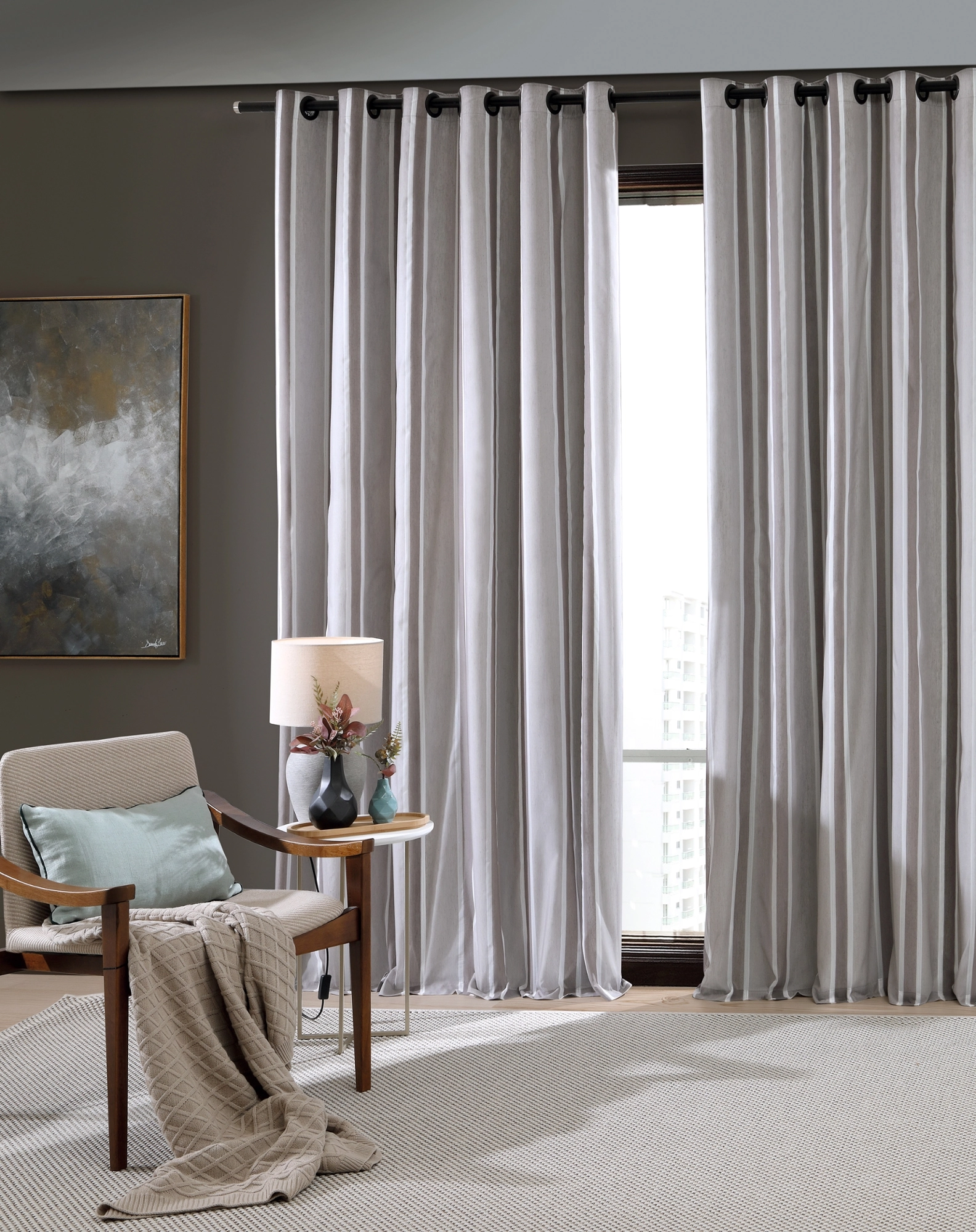 Cortina Pratika 2,60m X 2,30m Pdua Slim/taupe 02