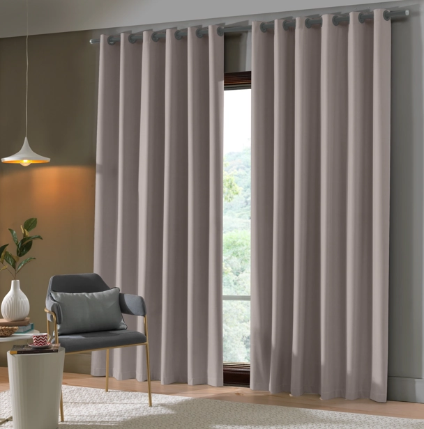Cortina Corta Luz Uni Rubi Duna 160x200cm 760032801401011 1221 Bella Janela