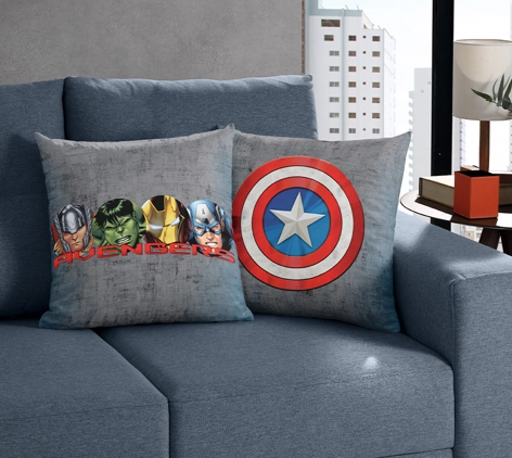 Capa Almofada Capitao America 45x45cm 1013.1750 Bella Janela
