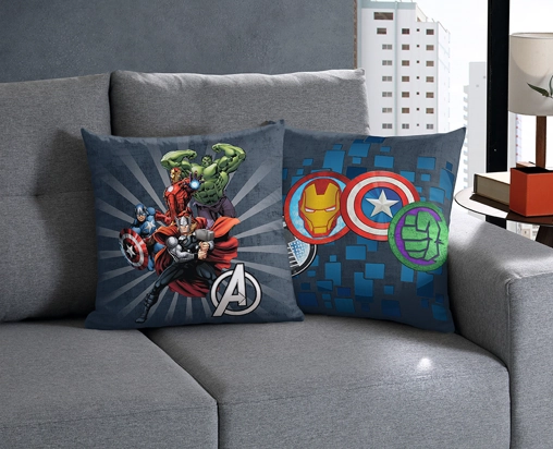 Capa Almofada Avengers Power 45x45cm 1013.1785 Bella Janela