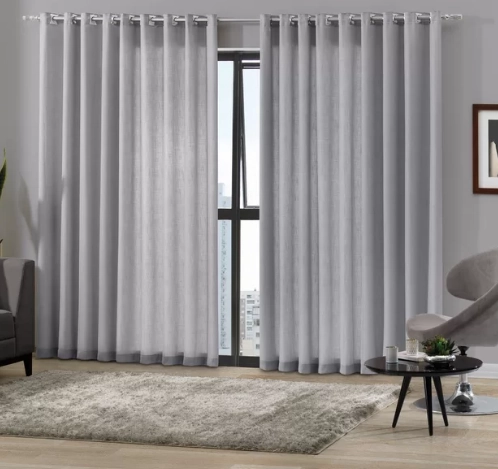 Cortina Duplex Monaco Flame Aluminio 260x170cm 01011 902 Bella Janela