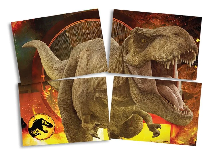 Painel 4 Laminas Jurassic World 3 05x01 110031 Festcolor