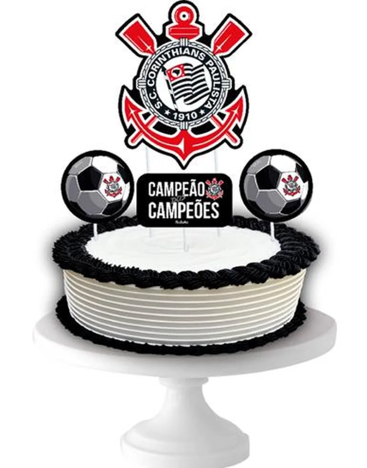Topper Para Bolo Corinthians 2023 12x04