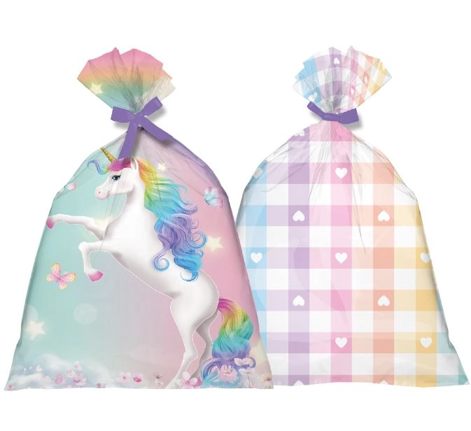 Sacola Plastica Unicornio New C/8 Festcolor