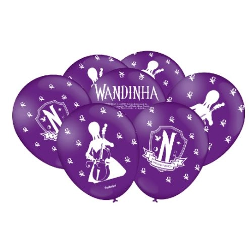 Balao Imp. Especial Lilas Wandinha 25un 111116 Festcolor
