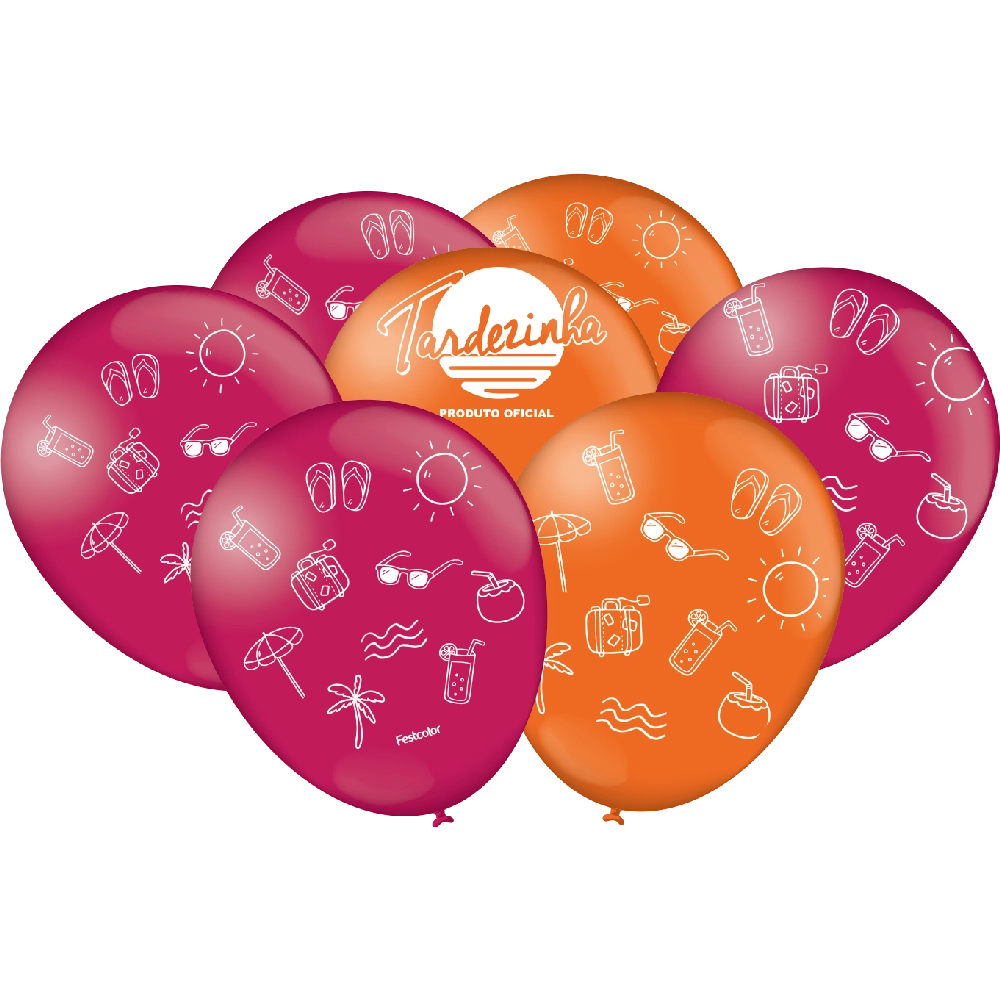 Balao Imp Tardezinha Verao 25un 112113 Festcolor