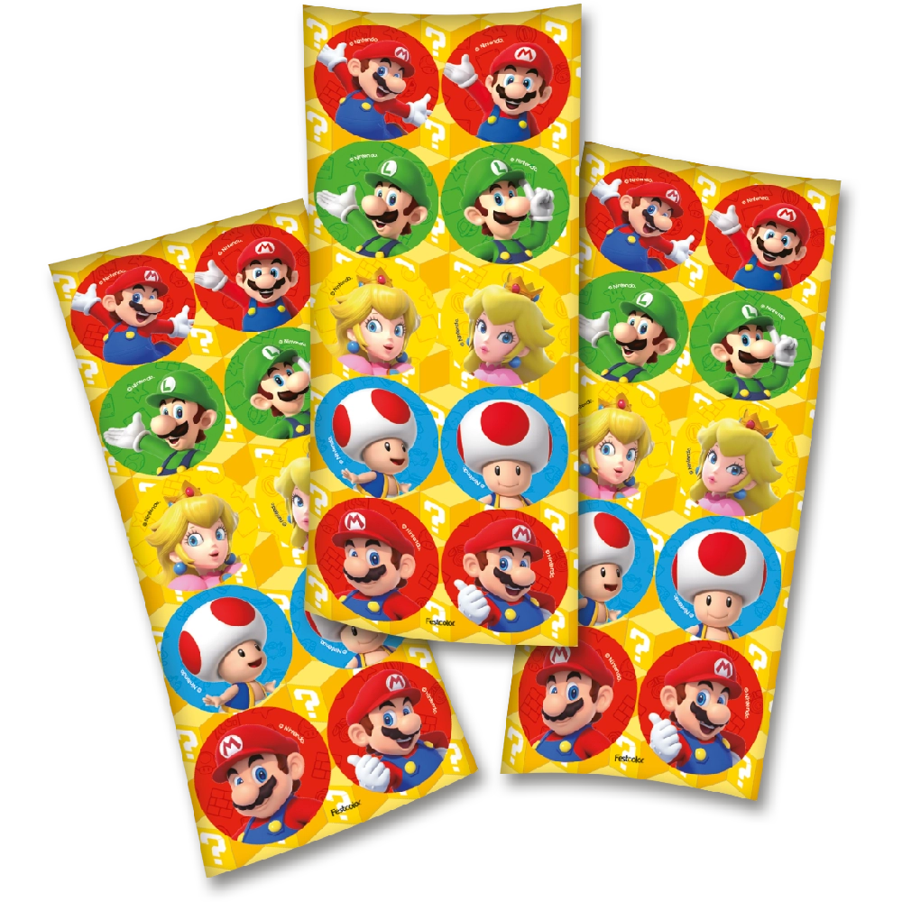 Adesivo Redondo Super Mario 12x30 Festcolor