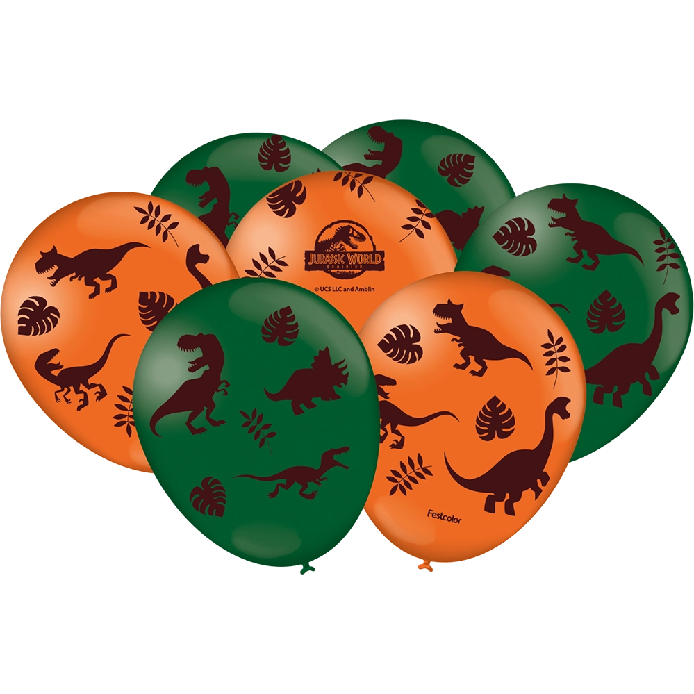 Balao Imp. Especial Jurassic Play C/25 Festcolor