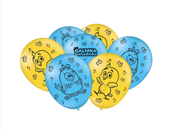 Balao Galinha Pintadinha 2018 New C/25 Festcolor