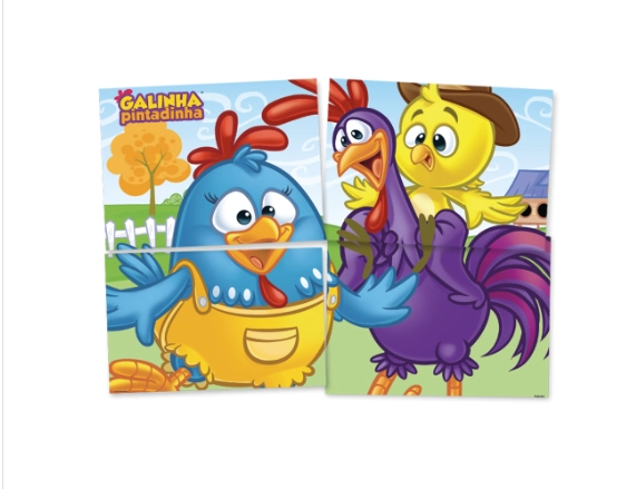 Painel 4 Laminas Galinha Pintadinha 2018 New Festcolor