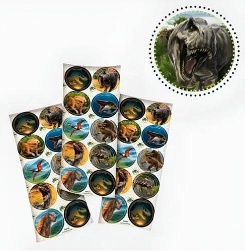Adesivo Jurassic World Recomeco 30un 113684 Festcolor
