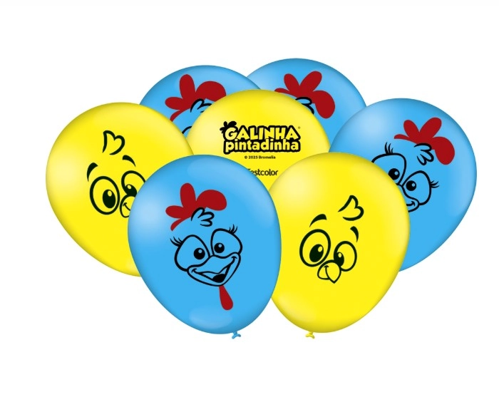 Balao Imp.especial New Galinha Pintadinha 25un 113771 Festcolor