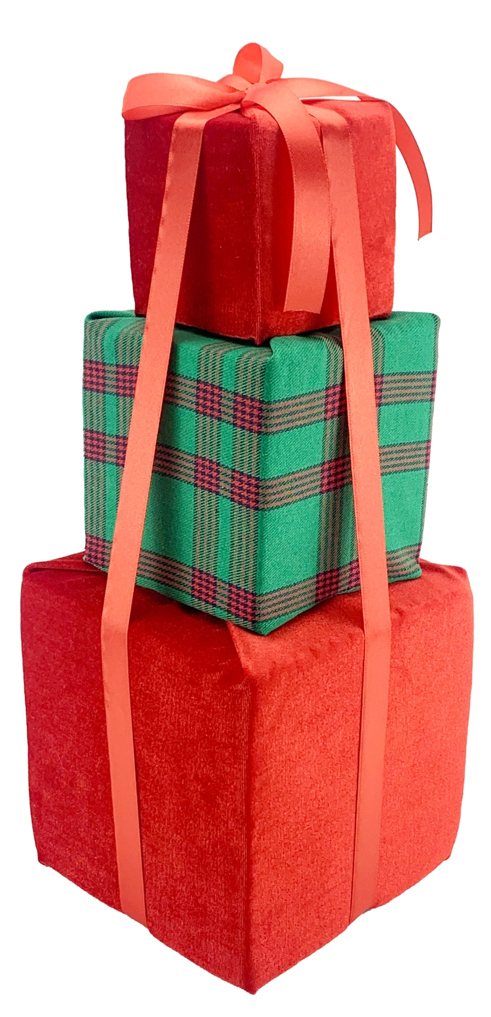 Enfeite Natal Caixa Presente 18cm Sd3460 Rio Master