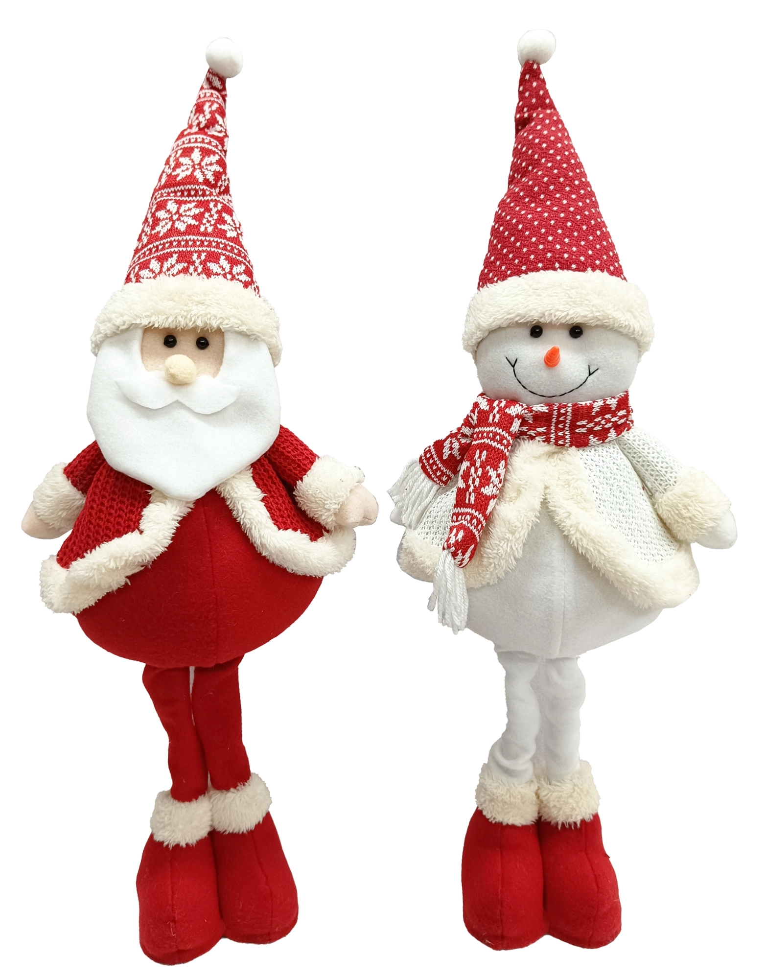 Enfeite Natal Boneco Perna Mole Vermelho 65cm Xts3955 Rio Master