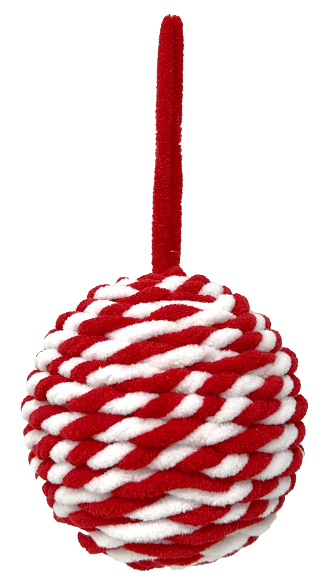 Bola Natal La Trancada Vermelho Branco 10cm Wf1827 Rio Master