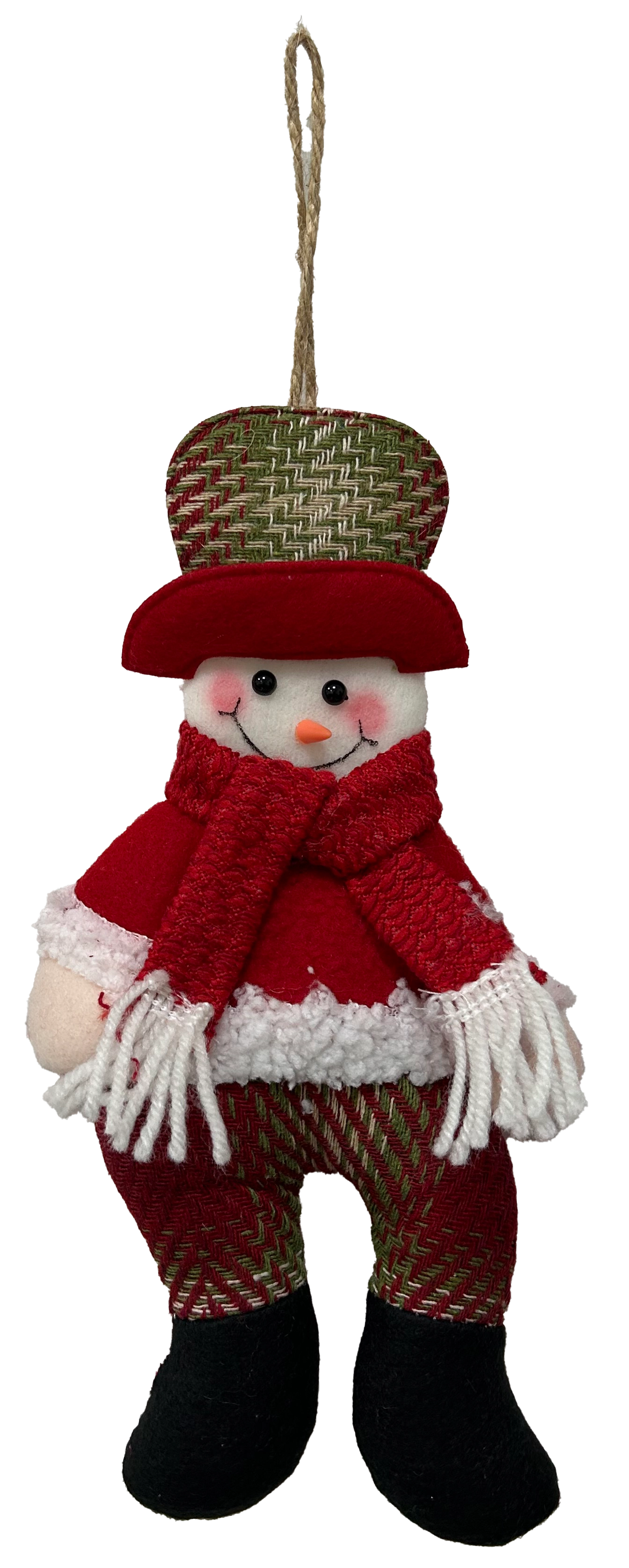 Enfeite Natal Pendurar Boneco Vermelho 13x27cm Wfh2976 Rio Master