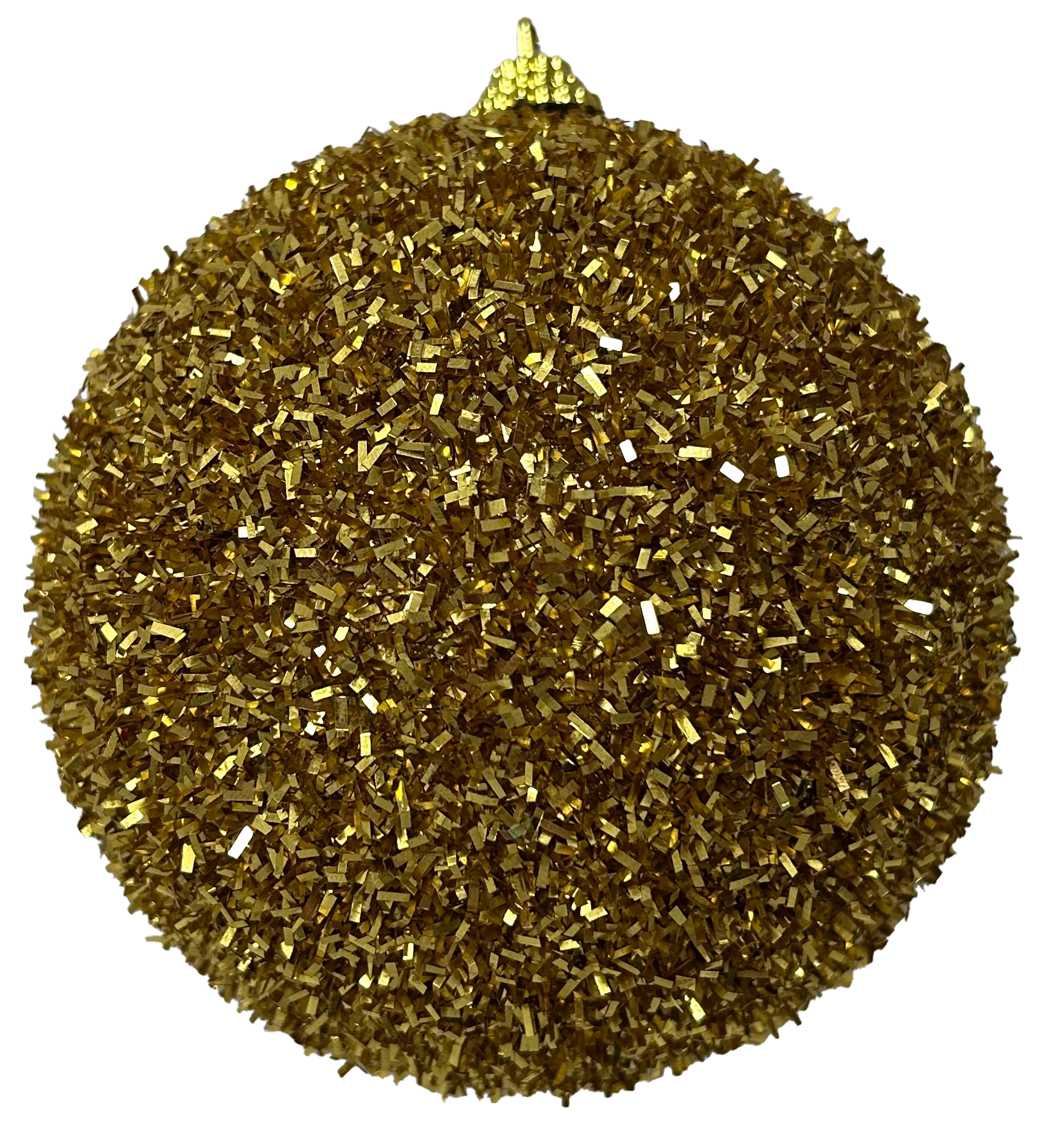 Bola Natal Glitter Dourado 20cm Wf1945 Rio Master