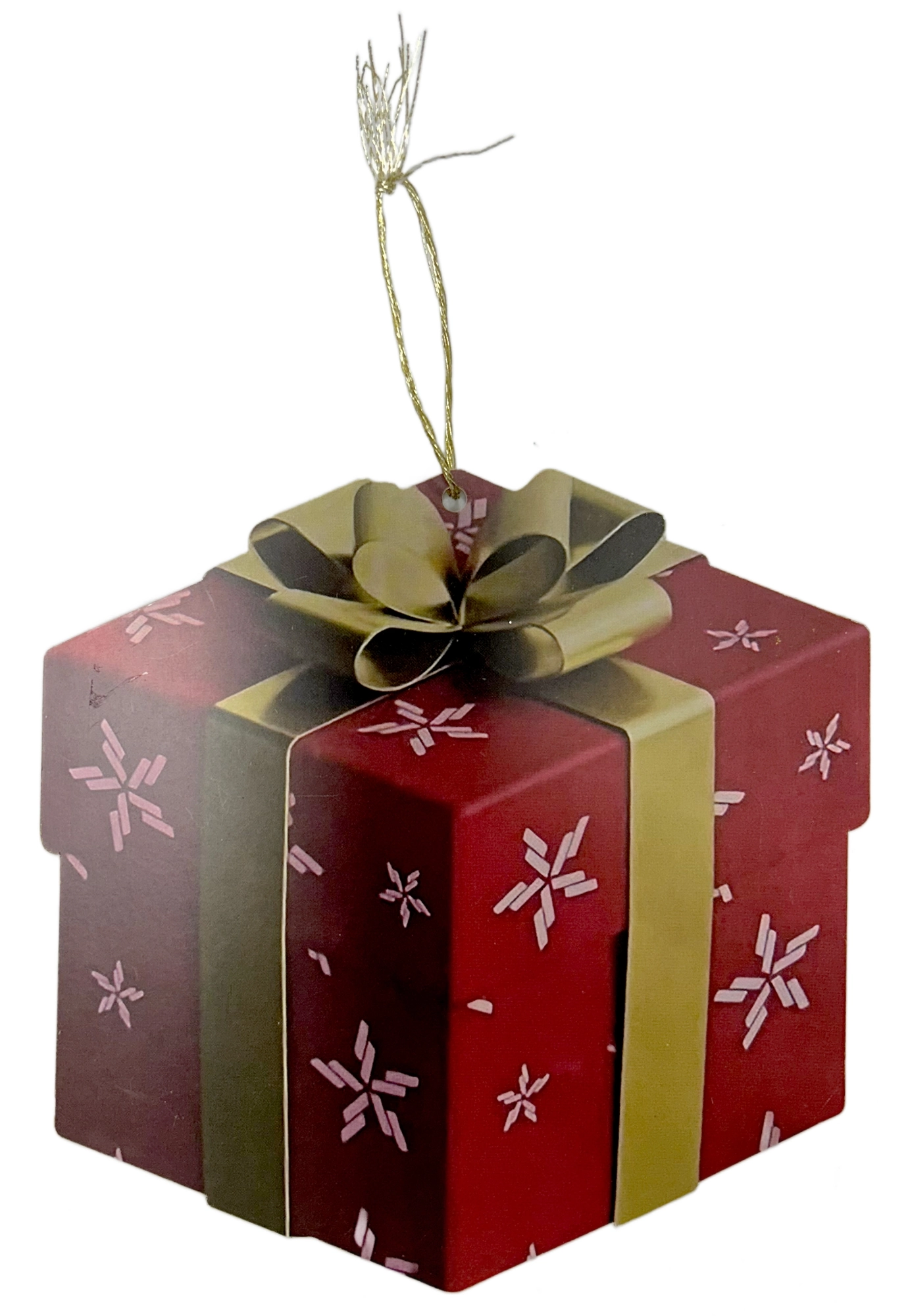 Enfeite Natal Pendurar Presente 15cm 3un Wf1905 Rio Master