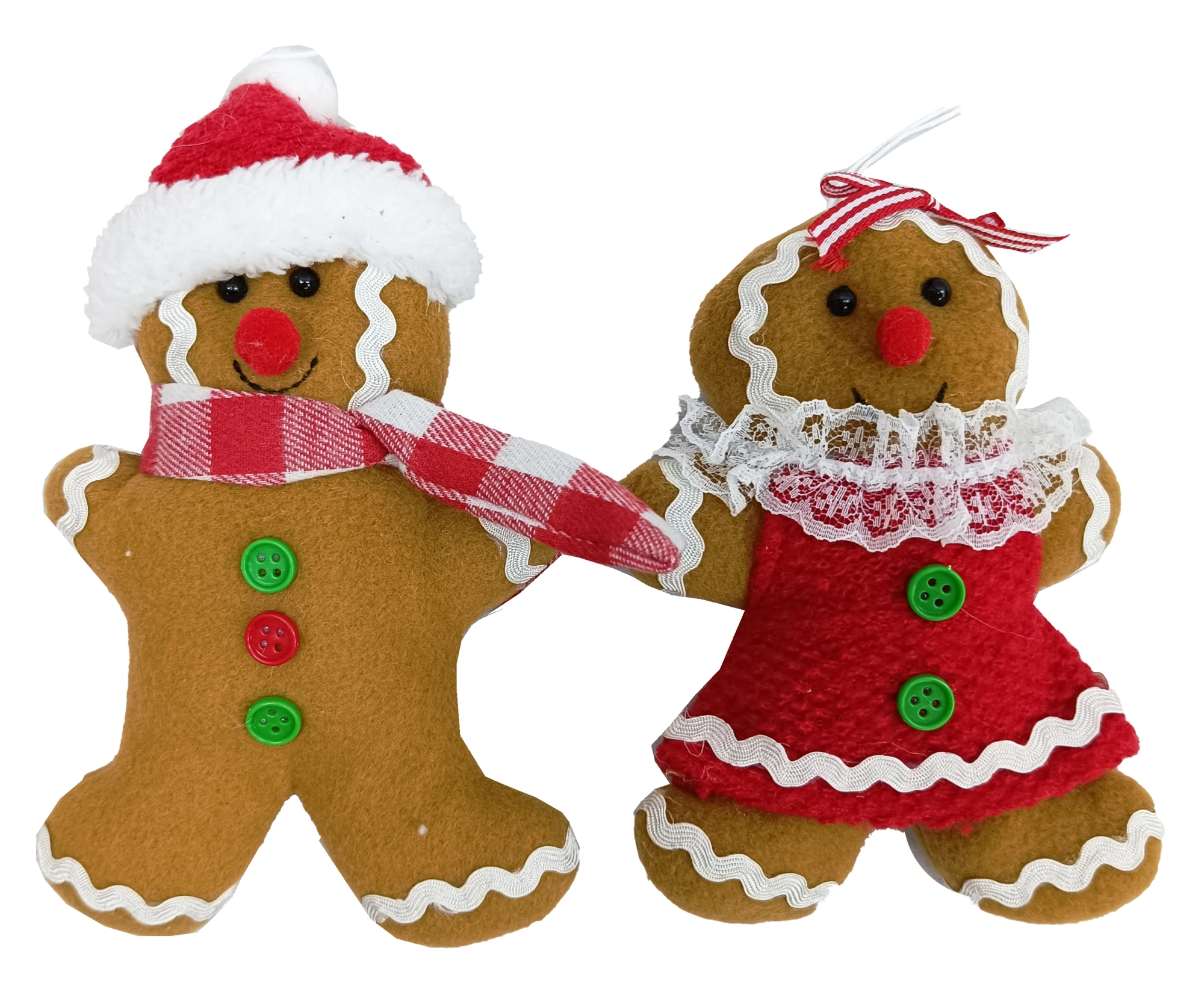 Enfeite Natal Pendurar Biscoitos Gengibre 16cm Xts5231 Rio Master