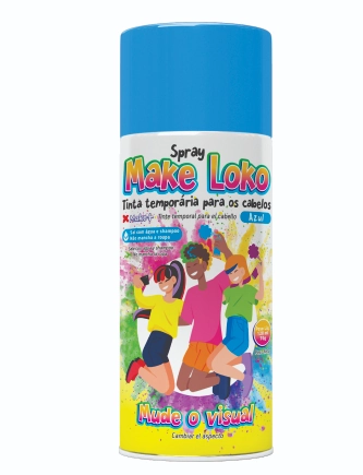 Spray Cabelo Make Loko Azul 120ml 2875 Make