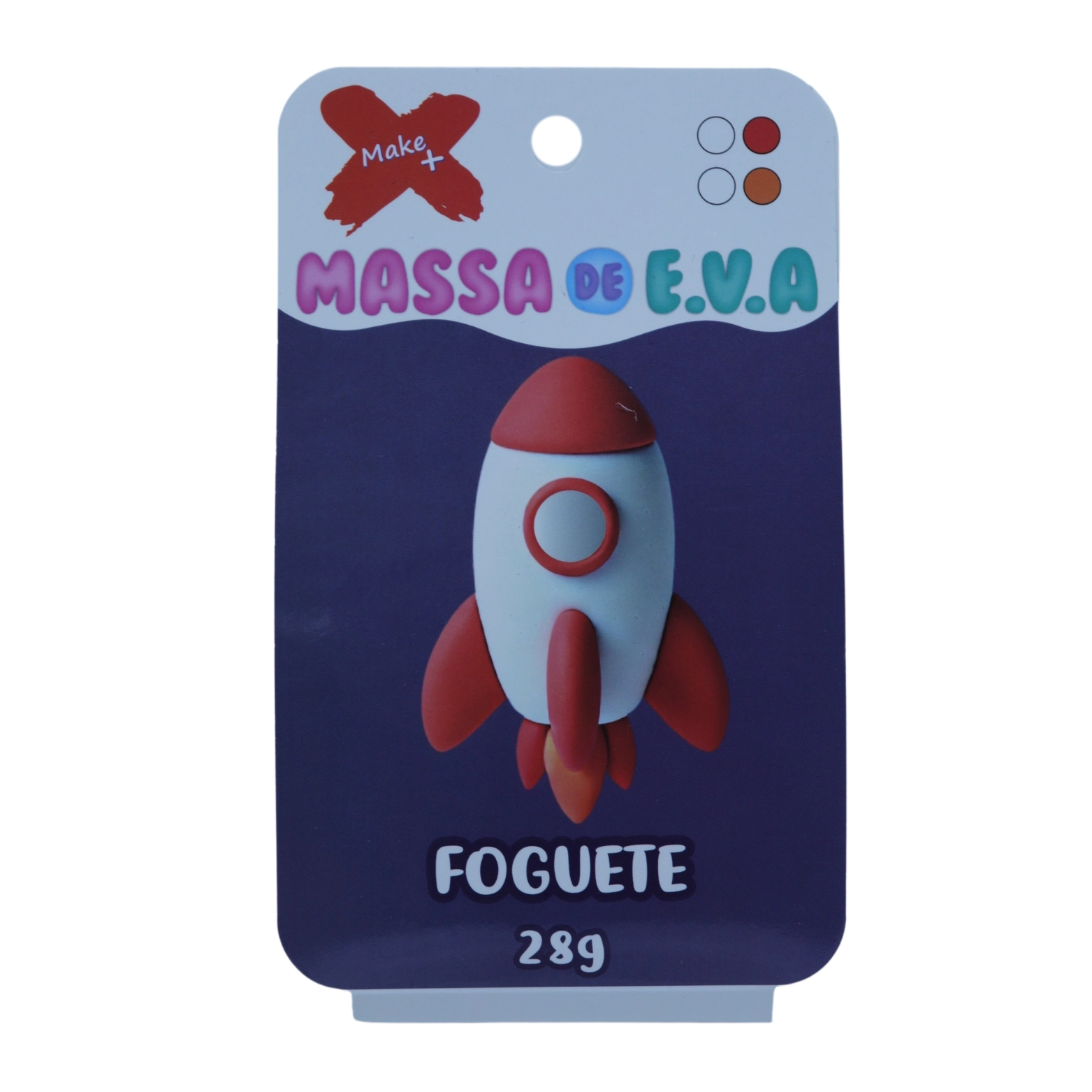 Massa Eva Pote Foguete C/4 Cores 28g Make Mais