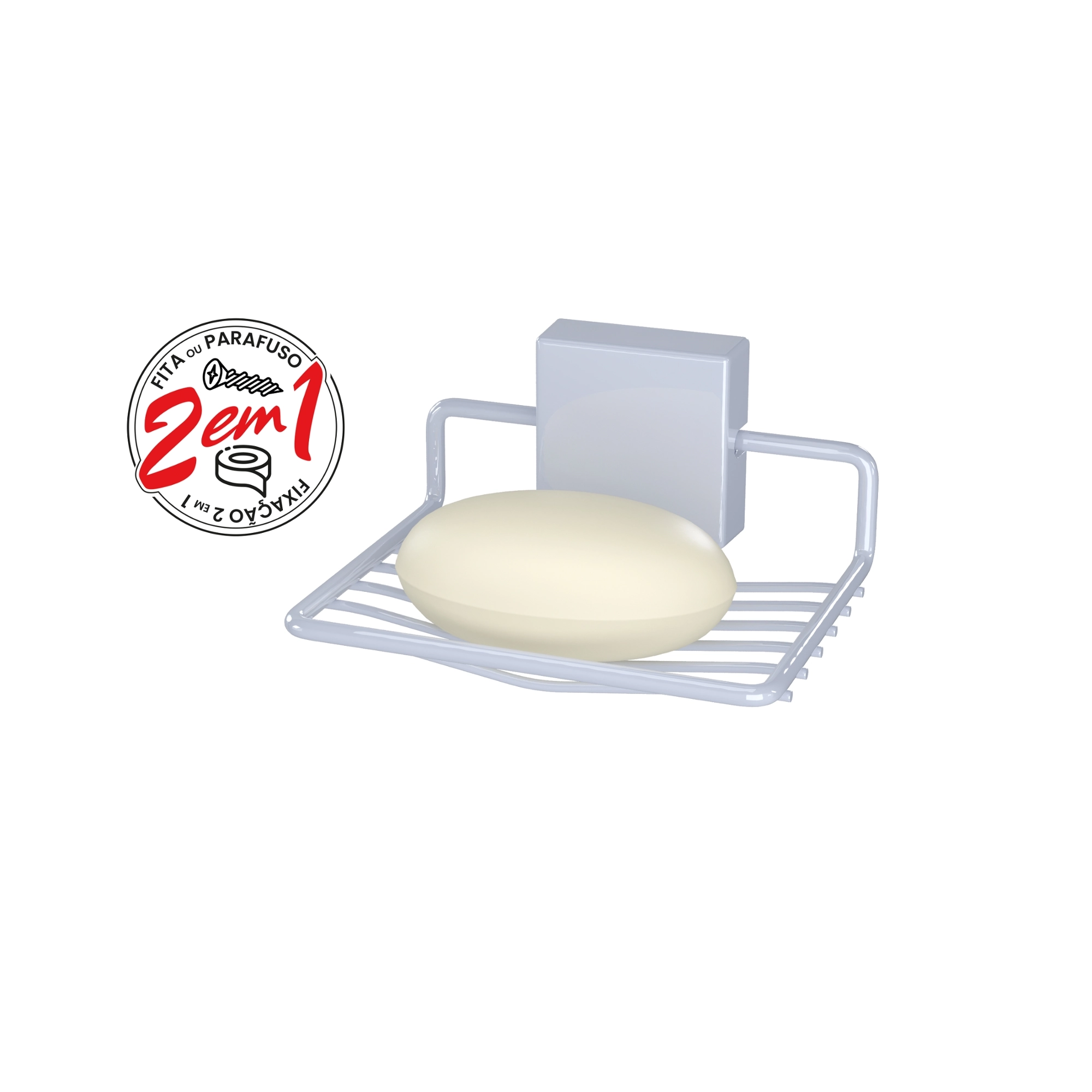 Saboneteira Exclusive Fort Fix Branco Or0259 Dicarlo