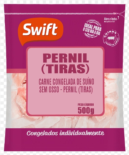 Tiras De Pernil Suino Swift Mais 500g