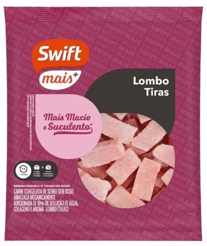 Tiras De Lombo Suino Swift Mais 500g