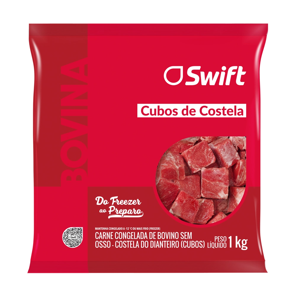 Costela Bov Swift Cubos Mais 1kg