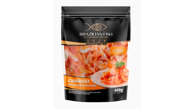 Camarão Descascado Eviscerado Brazilian Fish 400g