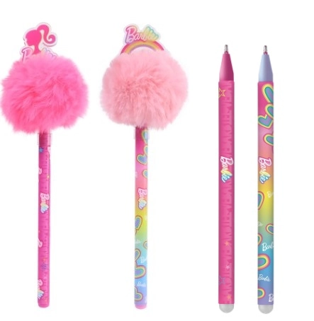 Caneta Gel Pompom Barbie 905529 Summit
