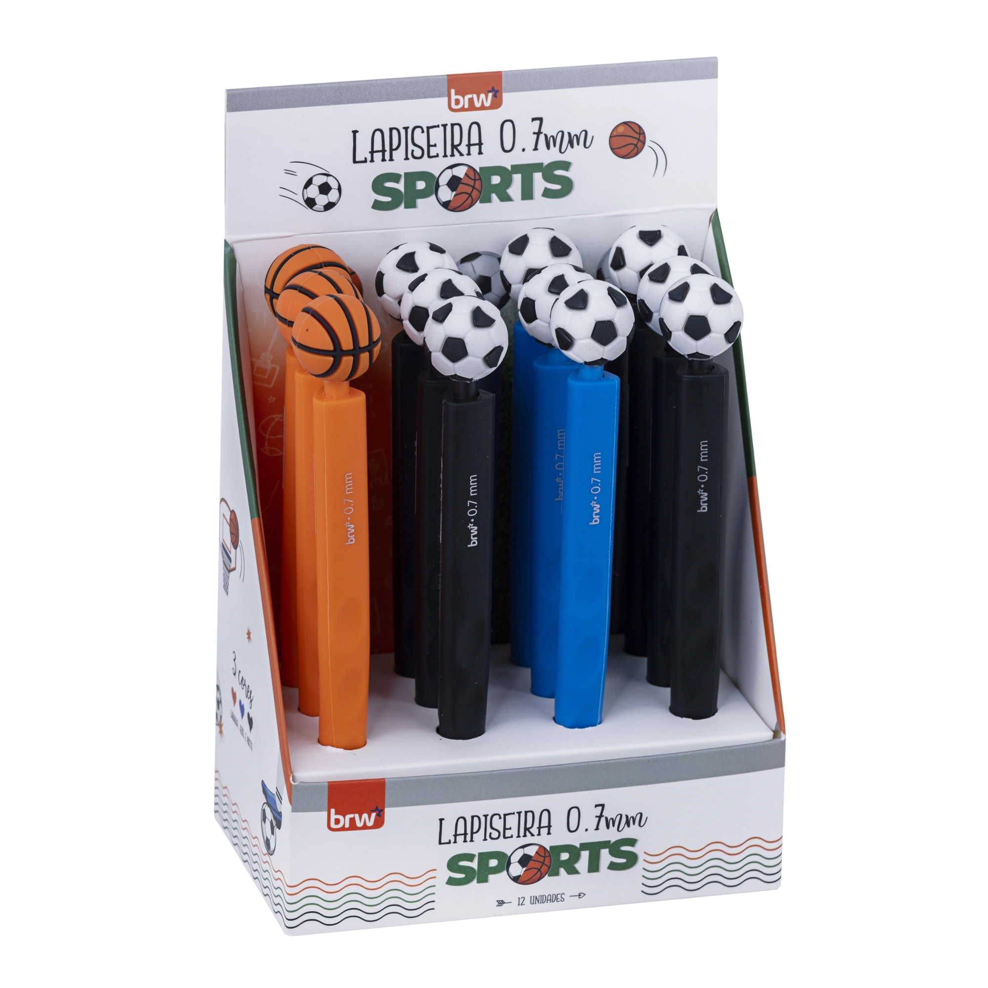 Lapiseira Plastica 0 7mm Sports Brw Lp17