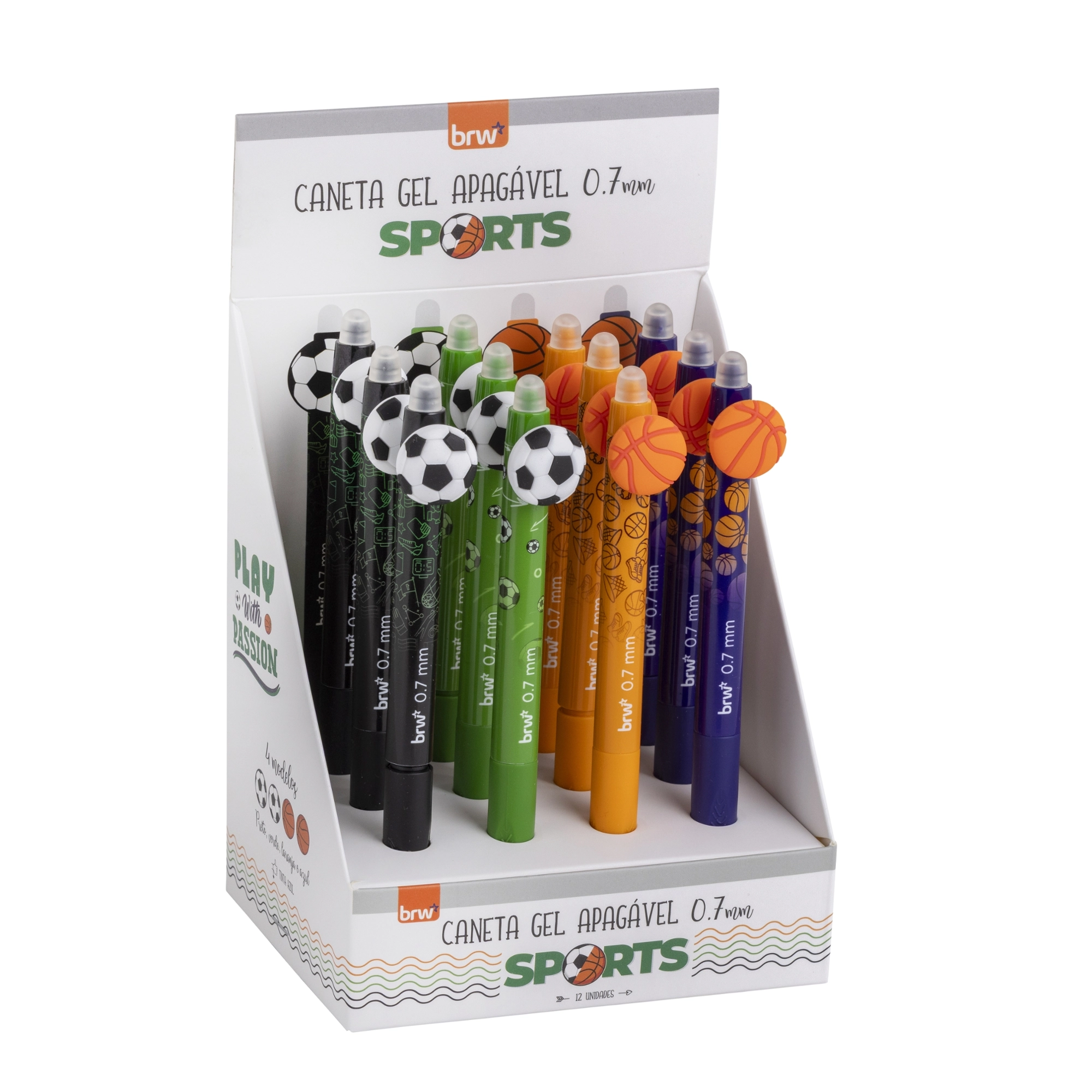 Caneta Esferografica Divert Gel Sports 0.7 Ca0226 Brw