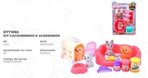 Kit Cachorrinho E Acessorios Cx/60