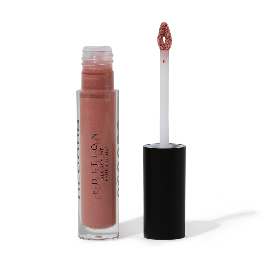 Brilho Labial Glossy Me Shimmer Brown:branco:unico
