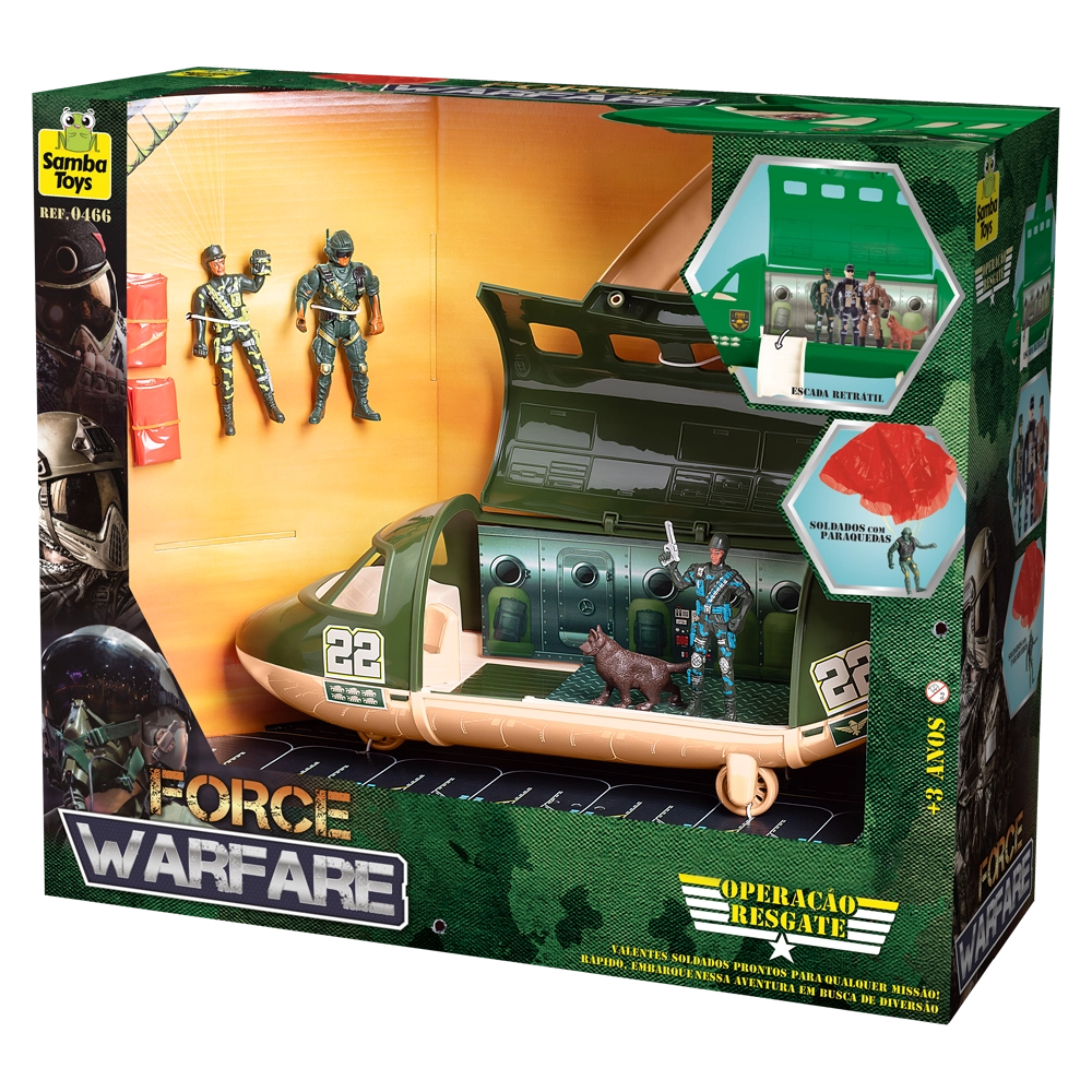 Aviao Forca Militar Samba Toys