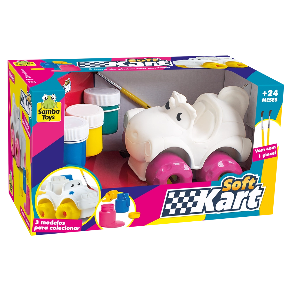 Soft Kart Pintura Samba Toys Unicornio