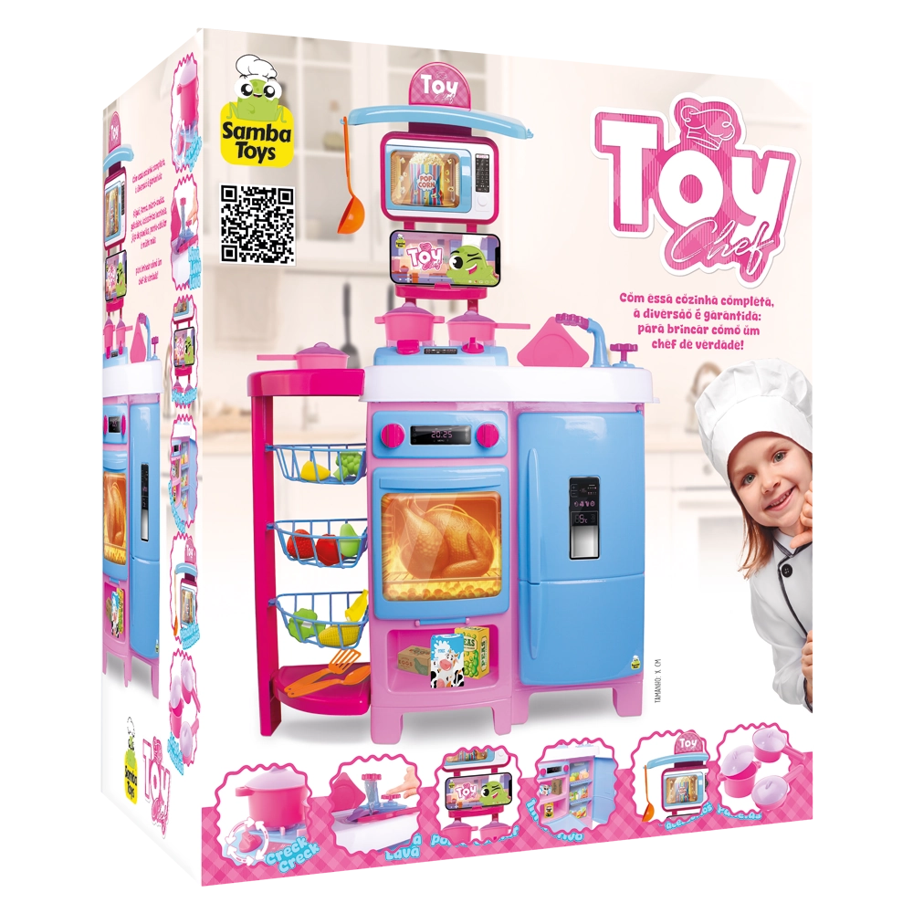 Bancada Cozinha Completa Toy Chef 0571 Samba