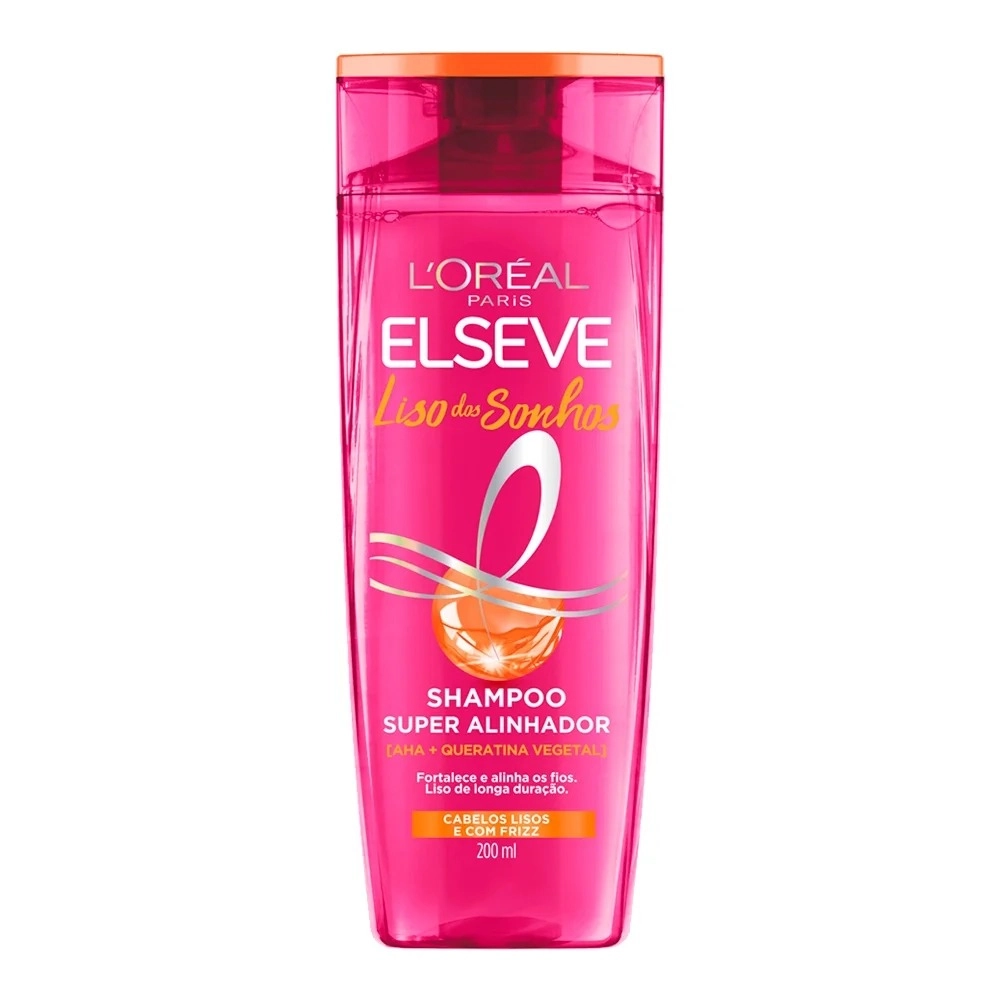 Shampoo Loréal Paris Elseve Liso Dos Sonhos Frasco 200ml
