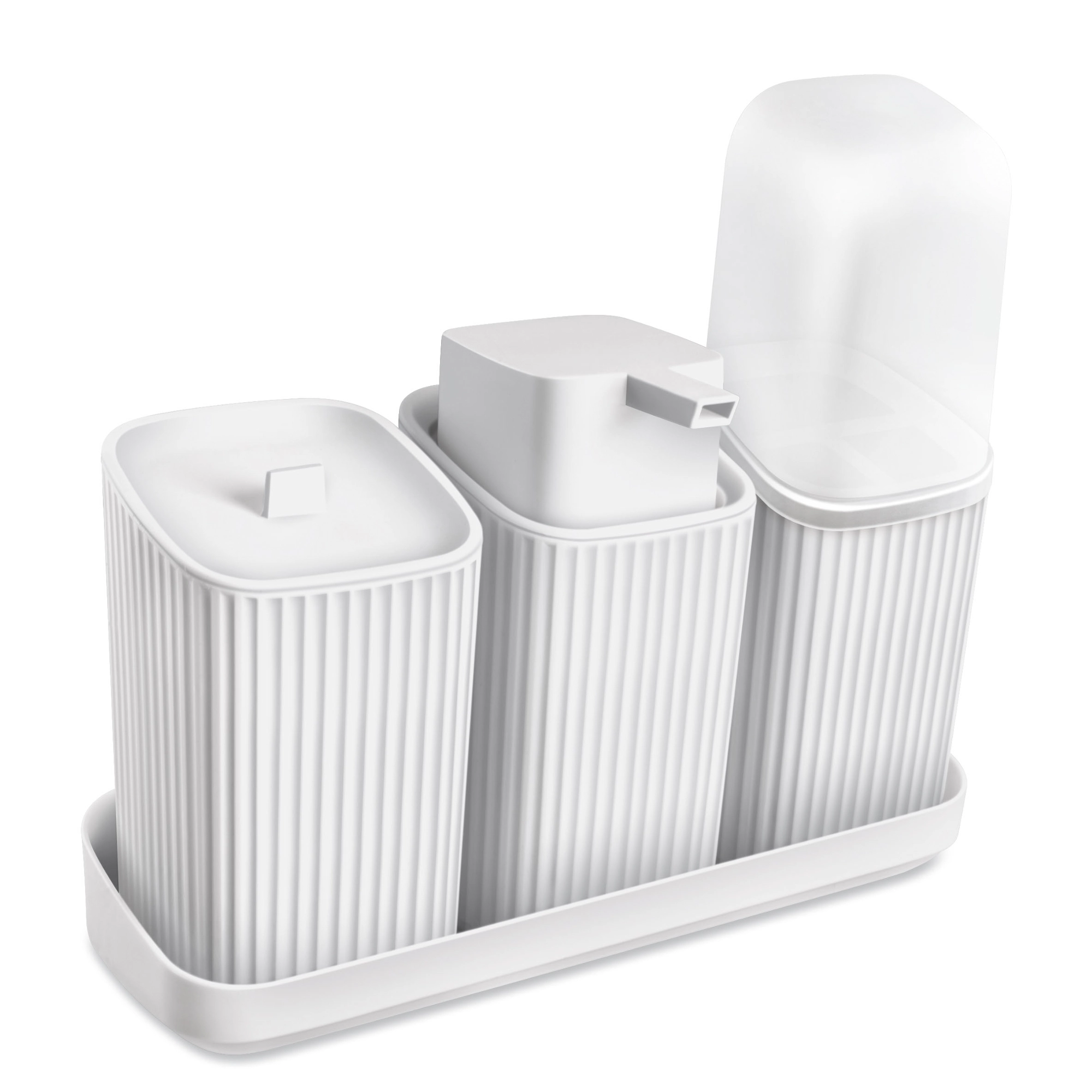 Kit Banheiro Branco 3pcs 1210 Usual