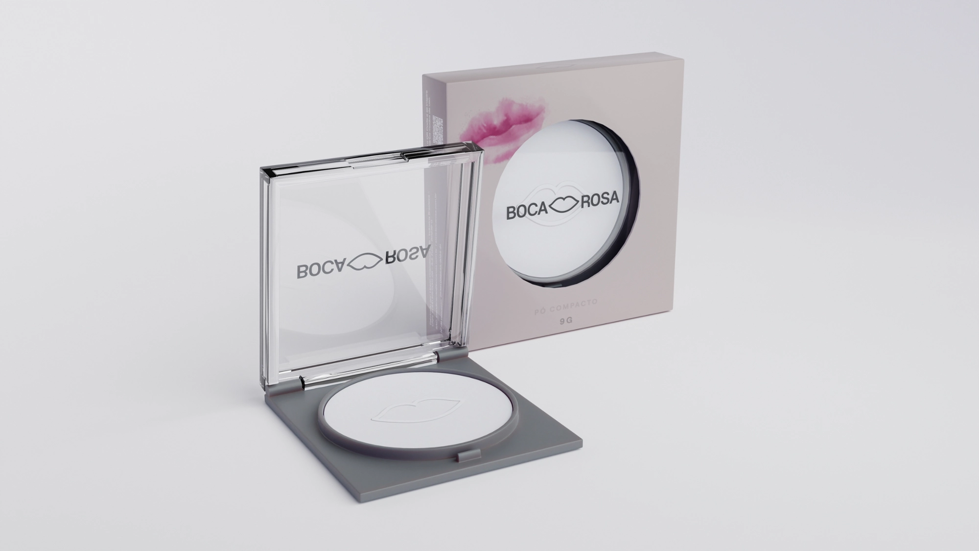 Po Compacto Boca Rosa Translucido Cocada 9g