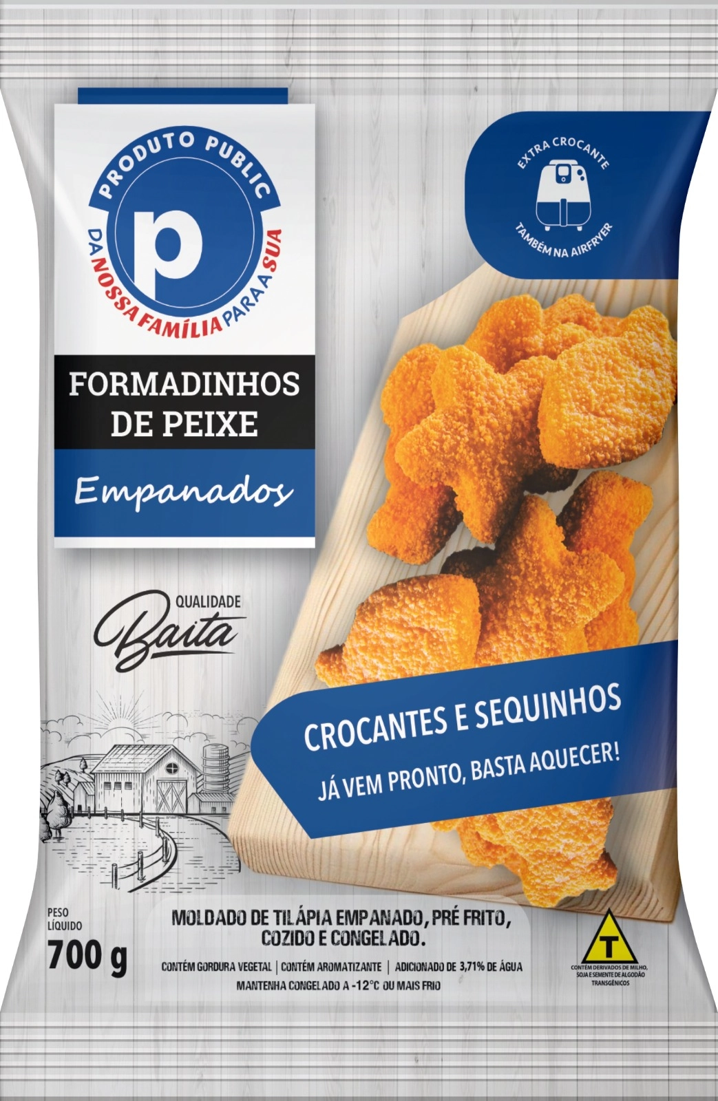 Formadinhos De Peixe Empanados Public 700g