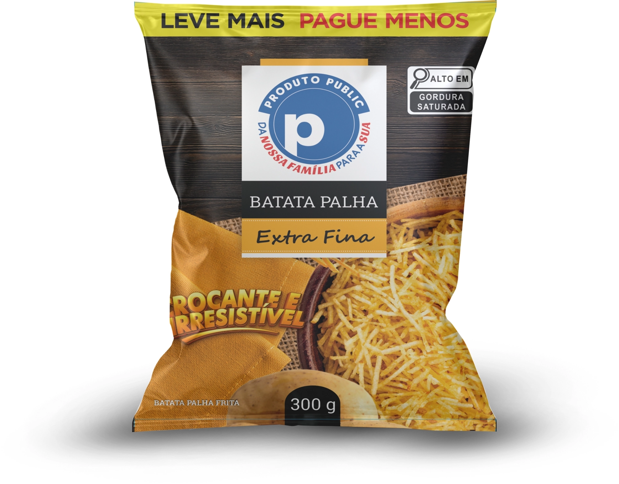Batata Palha Public 300g Extra Fina