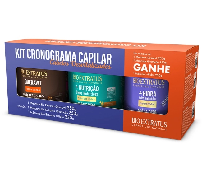 Kit Bio Cronograma Capilar 730g