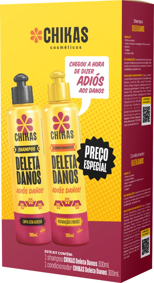 Kit Chikas 600ml Deleta Danos