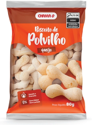 Bisc Polvilho Chama Queijo 80g