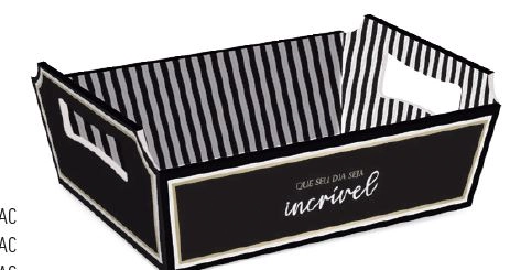 Cesta Cartao Maison G 32x24x11 Cromus