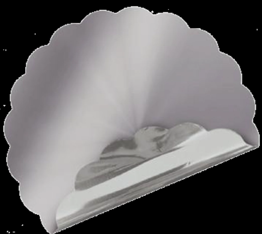 Fundo P/bandeja Prata Brilho 7cm Pt C/100 Un